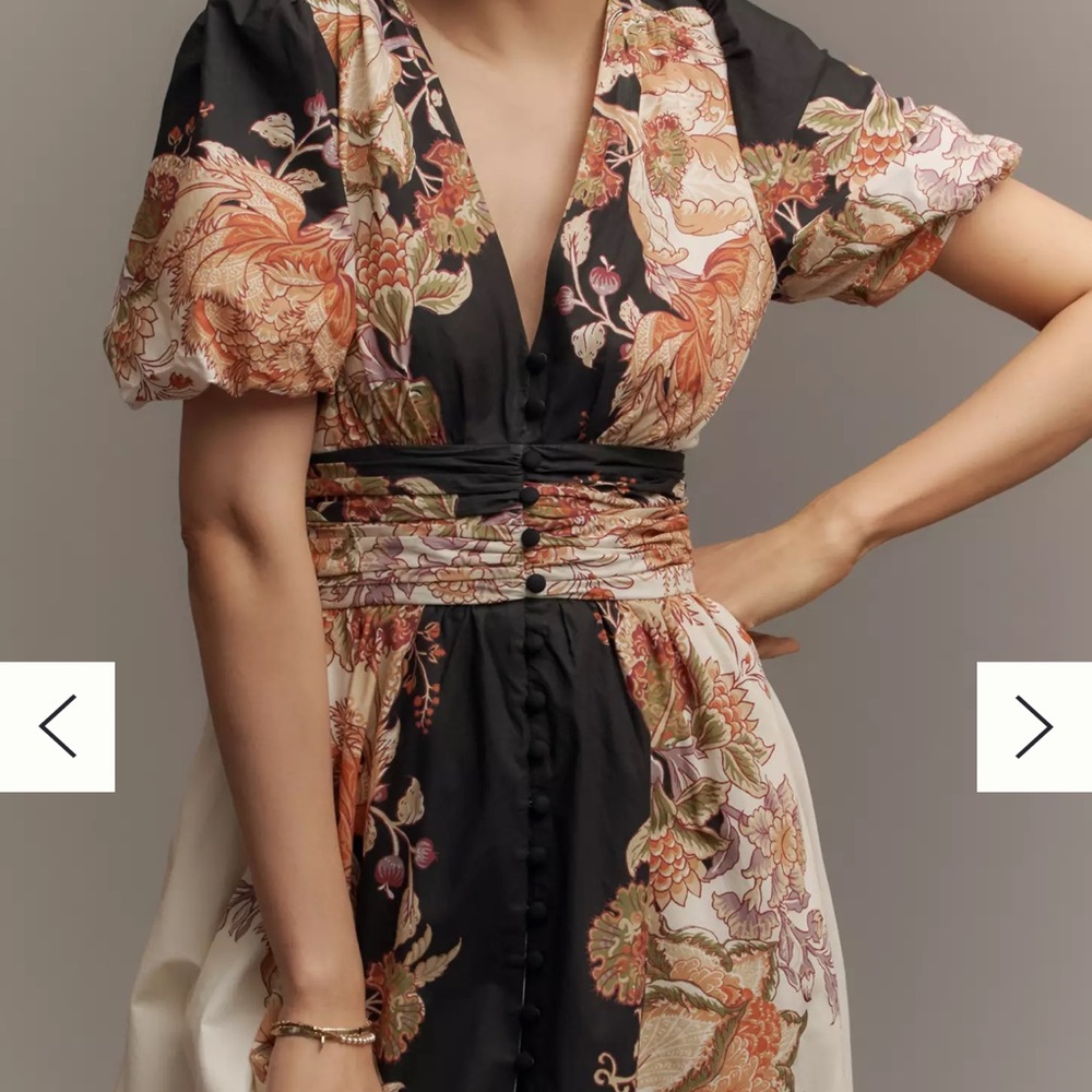 Anthropologie @heynasreen Katerina Button Front Dress - Picture 4 of 4